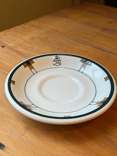 5.75" Roycroft Saucer Plate Arts and Crafts Buffalo Pottery--14 Available - Picture 2 of 5