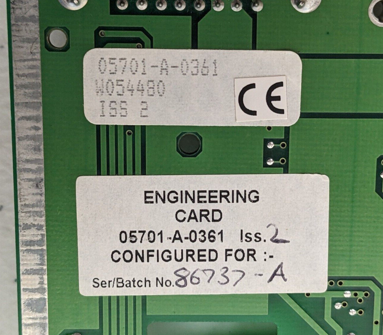 Sieger 05701-A-0361 Iss.2 Engineering Card Single Channel Control Card PCB 5701