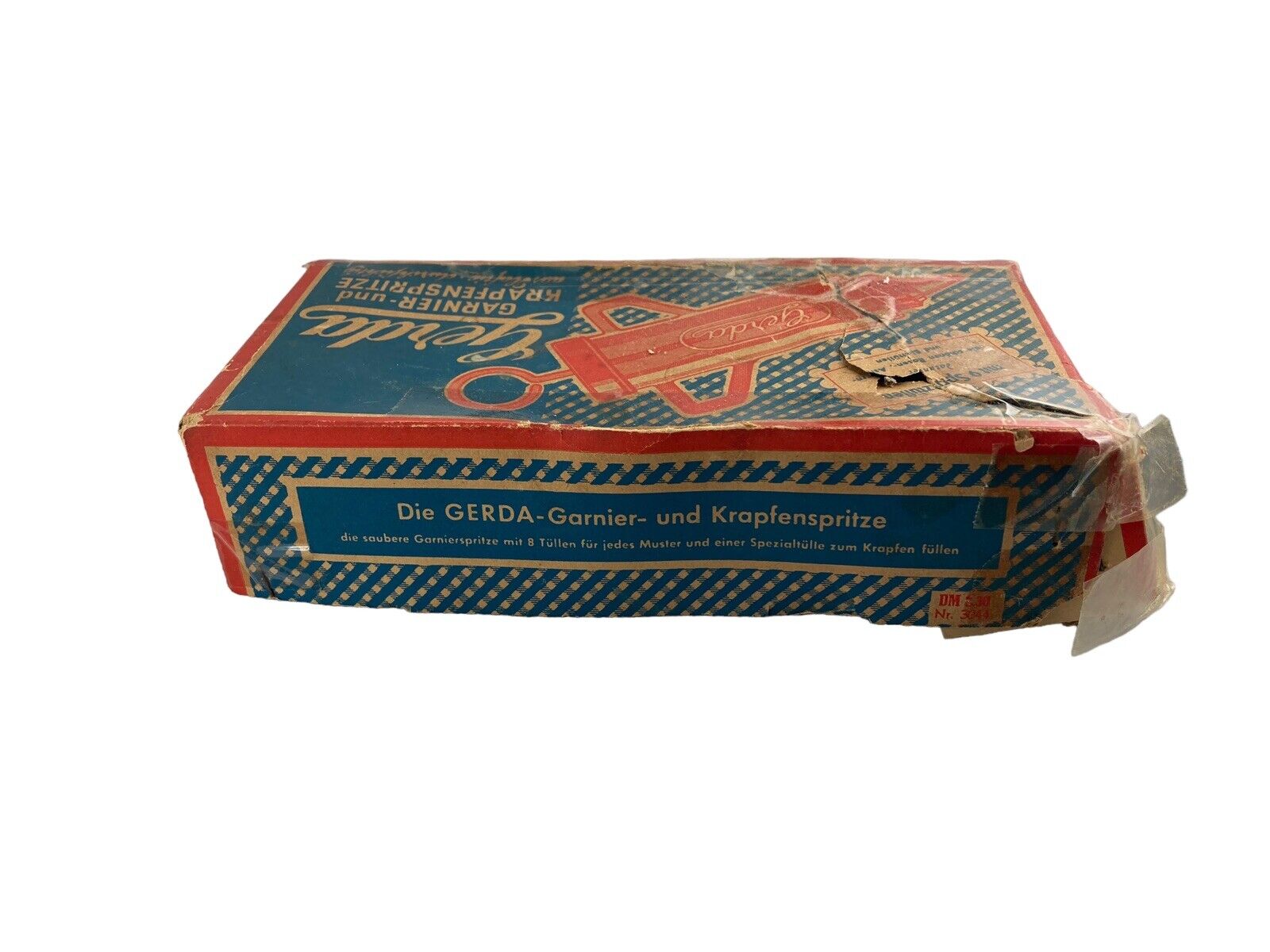 Gerda GARNIER- und KRAPFENSPRITZE aus Plastik • durchsichtig Nr 3044 Z: Schlecht