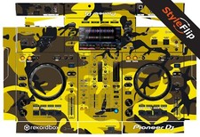 Pioneer XDJ-RR Yellow Camo Protective Decal StyleFlip Skins
