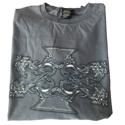 Vintage Y2K No Boundaries Shirt Mens Large Blue Skater Vintage Y2K No Boundaries Shirt Mens Large Blue Skater