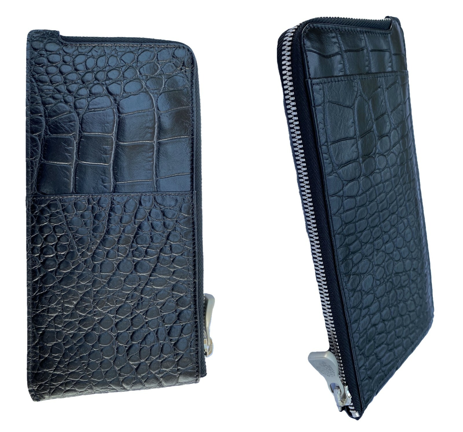 Exclusive ALEXANDER McQUEEN TRAVEL WALLET Samsonite Black LABEL Leather Black