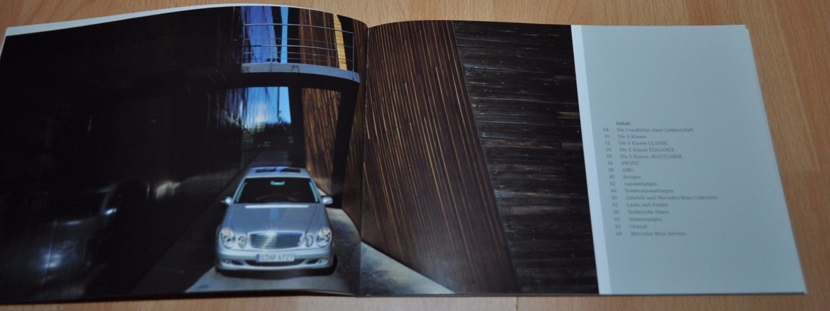 Mercedes Benz W211 E-Class Brochure Prospekt 1204 | eBay