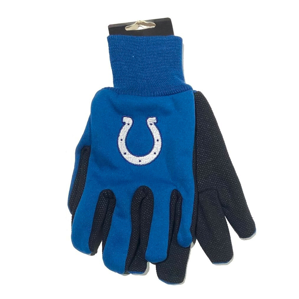 SPORTS TEAM UTILITY GLOVES PAIR: INDIANAPOLIS COLTS - 6 PACK