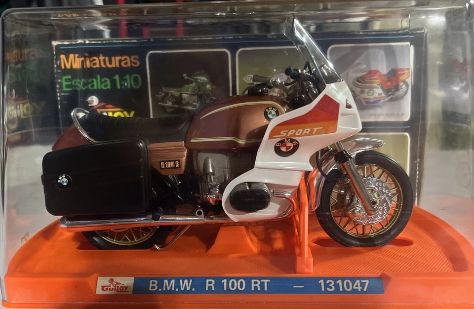 Vintage Guiloy Die Cast Motorcycle BMW R100 RT 1/10 Scale. Excellent Condition. - Image 3 of 4