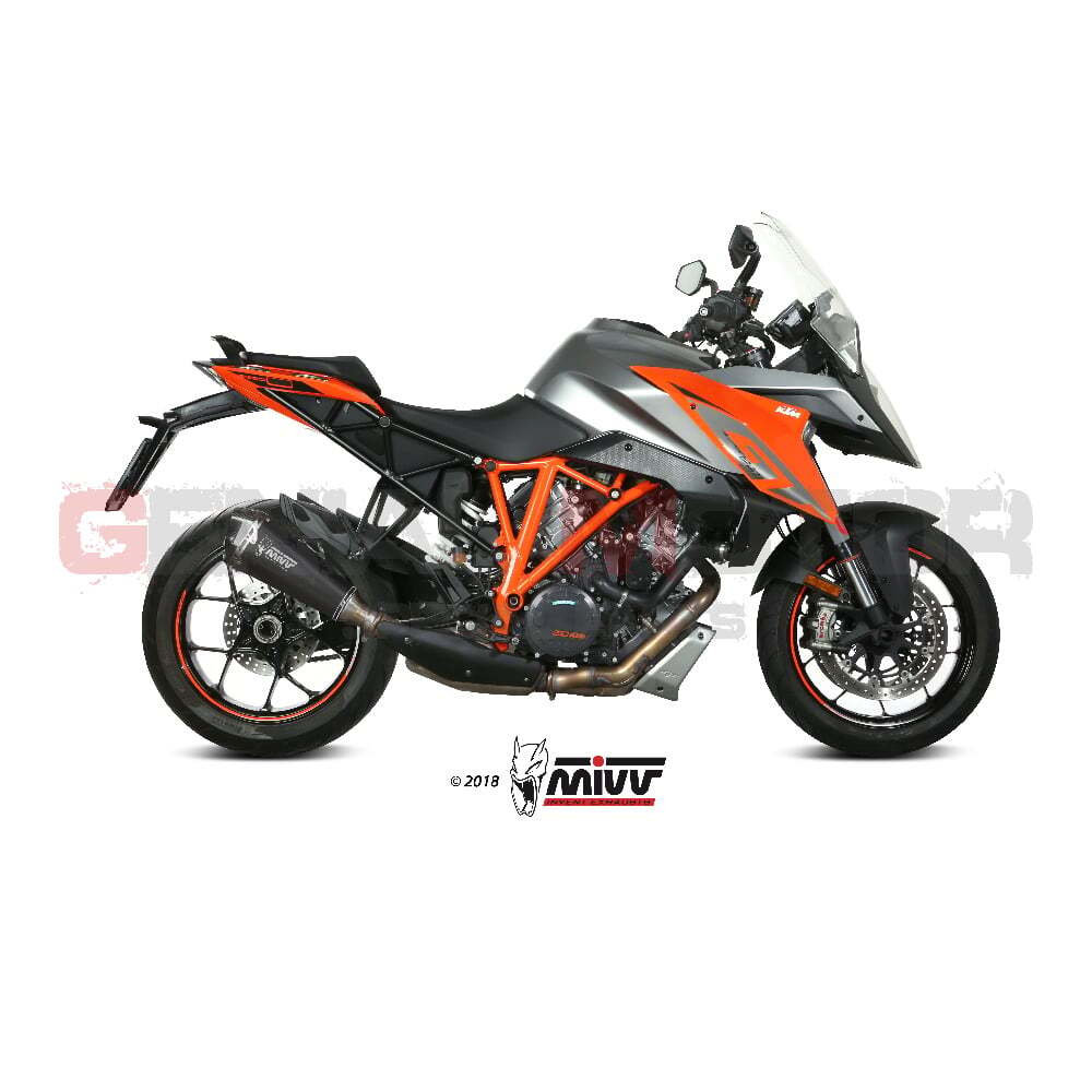 Mivv Exhaust Muffler Delta Race Black for Ktm 1290 Superduke Gt 2016 > 2023