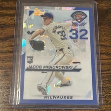 2025 Panini Prospect Edition - Jacob Misiorowski #33 Blue Ice Prizm /299 (RC)