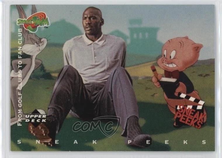 1996 Upper Deck Space Jam - Porky Pig/Michael Jordan #52 for sale