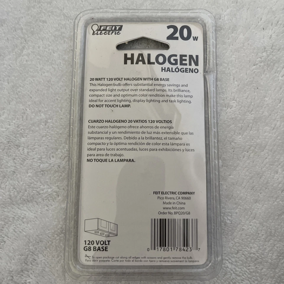 💡Feit Electric G8 Bulb – 20W, Clear, G8 Base – 120V--SEALED! - Image 2 of 3