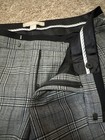 Banana Republic Womens 6 Martin Fit Plaid Wool Blend  Pants Black Gray — photo 4