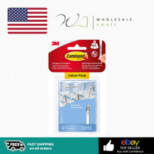 Command Wire Toggle Medium Hook, 6 Pack of Hooks and Adhesive Strips, Clear 2.50 per strip