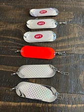 Set Of 6 Seps & Luhr Jensen Dodger Fishing Lures