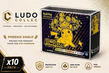 10 Protections Soft ETB Phoenix Shield Premium Pok&eacute;mon | Clear Case UV 99%