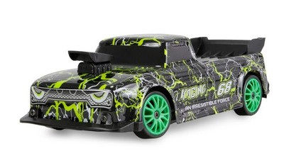 DRIFT SPORT CAR MINI-BREAKER 4WD 1:24 RTR GRÜN AMEWI 21129 UNTERBODEN LEDs