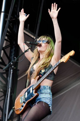 #ad Lindsey Troy of Deap Vally performs on Day 2 of Austin City Limits Old Photo 1 AU $10.00