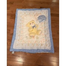 Vintage Lambs Ivy 3D Teddy Bear Comforter Nursery