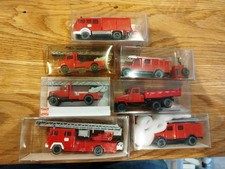 Wiking Oldtimer lkw Konvolut Feuerwehr H0 1:87 Alt Opel blitz Magirus MB