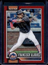 2026 Topps Francisco Alvarez Red Sandglitter #/5 Mets