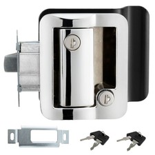 Chrome RV Paddle Entry Door Lock Latch | Hand...