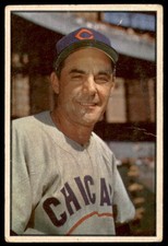 1953 Bowman Color #30  PHIL CAVARRETTA  Mgr  Cubs  VG (Tiny Wrinkles)