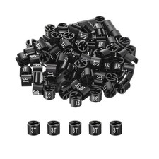 Clothes Hanger Marker 3T, Black Colored Hanger Sizer Garment Tag, 150pcs
