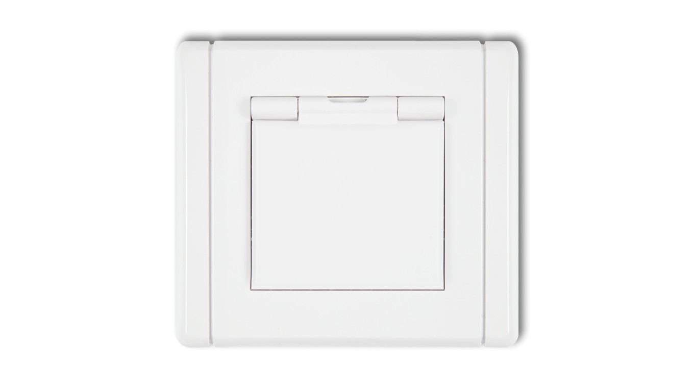 Flexi Splashproof Socket with/u (Flap White) White FGPB-1zp