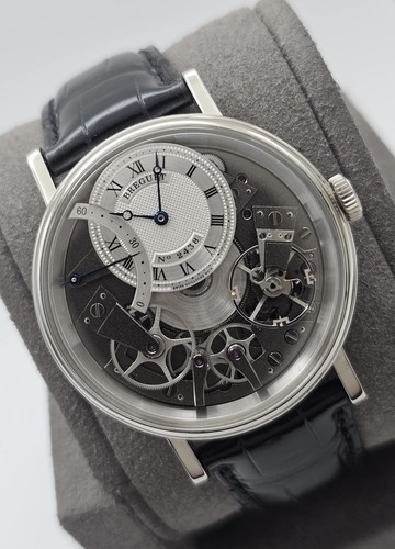 Breguet Tradition 40mm 18K White Gold Skeleton Dial Manual Watch 7097BB/G1/9WU