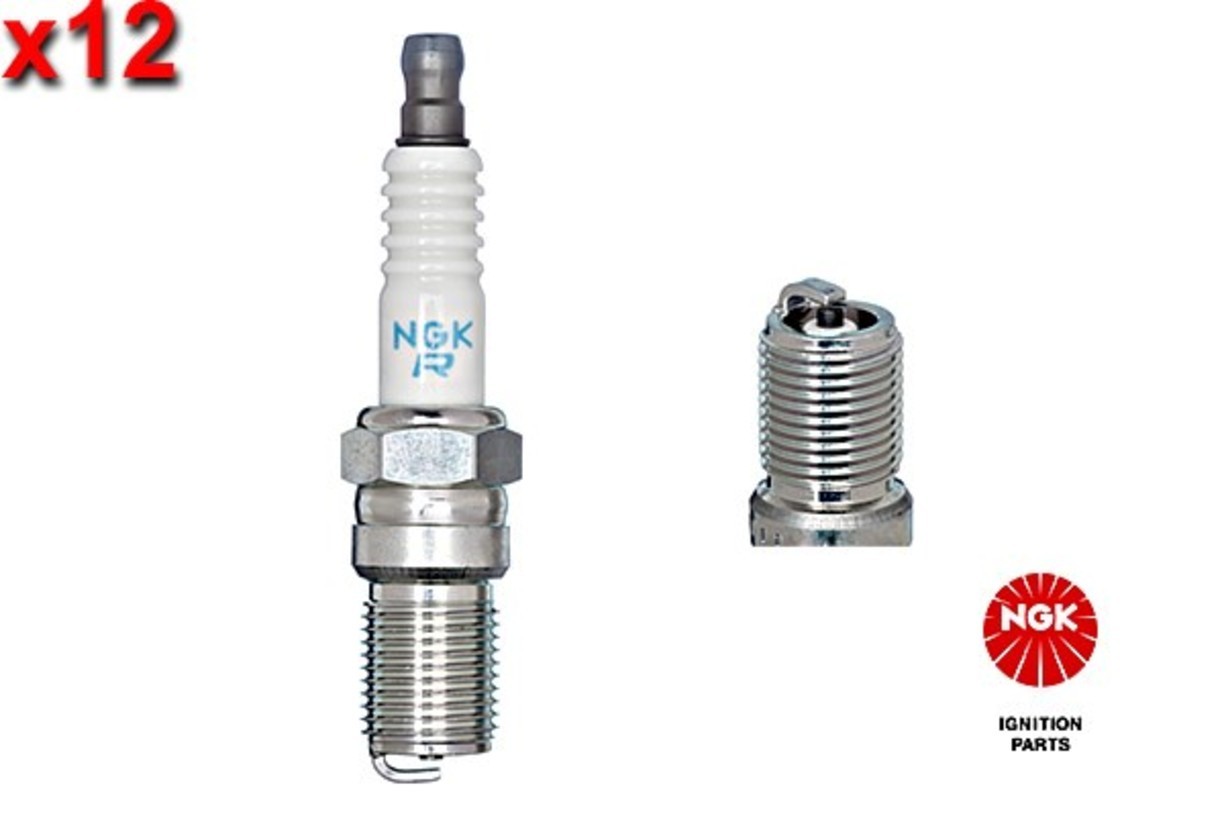 NGK 12x Spark Plug For DAIMLER 28 - 5.3 Xj 40 81 JAGUAR Xjsc X27 81-94 EAC8554