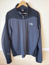 The North Face Apex Bionic Men  s Softshell Jacket Gray/Black Sz Large Windproof