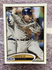 Rickie Weeks 2012 Topps #492 Milwaukee Brewers