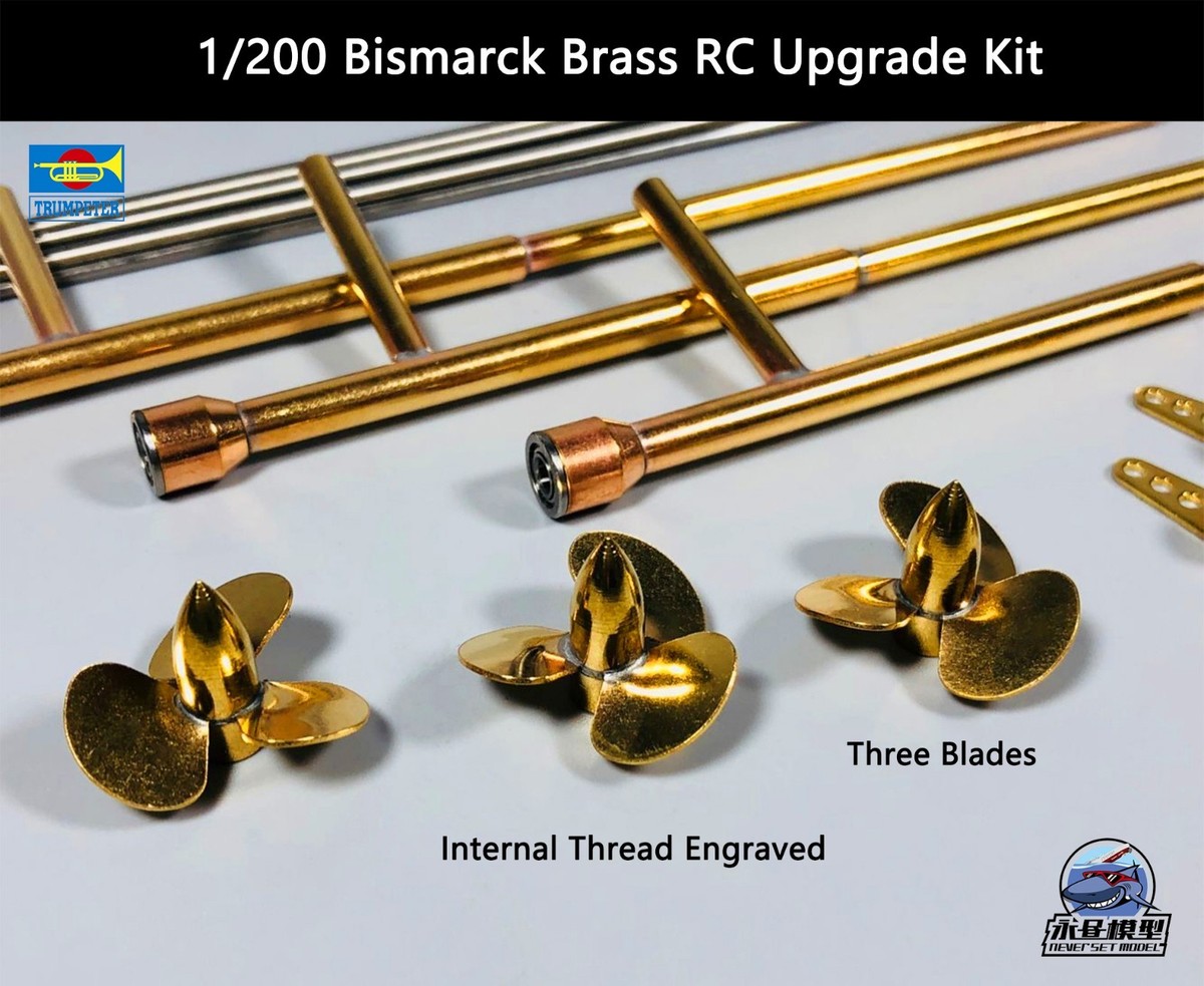Trumpeter 1/200 Bismarck Brass RC Upgrade Kit for 03702 | eBay