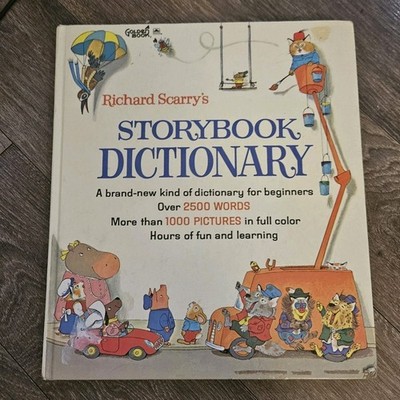 Vintage Richard Scarry's Storybook Dictionary A Golden Book 1966 HardcoverVintag