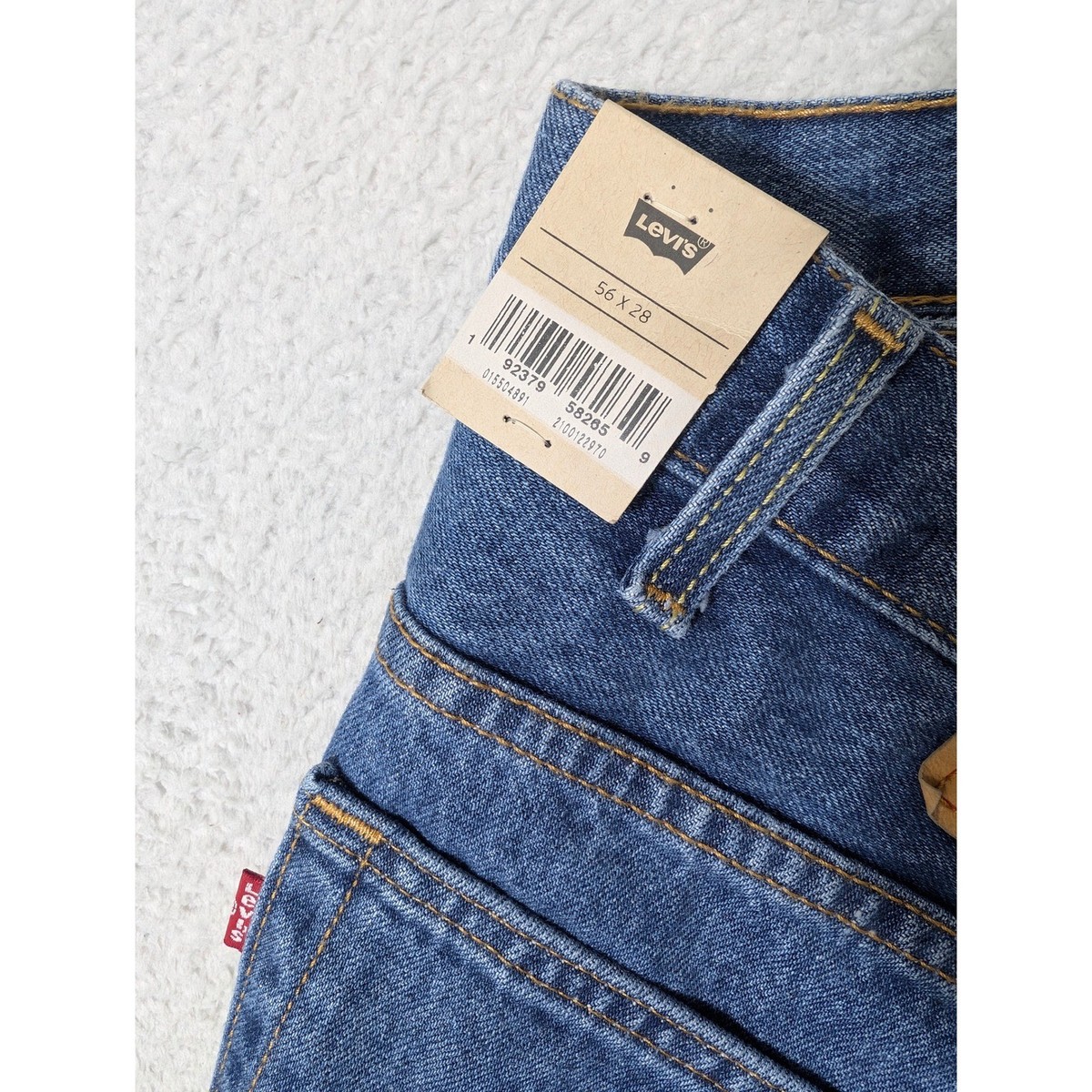 NEW! Levi's 550 Relaxed Fit Jeans Mens 56x28 Blue Big & Tall 100