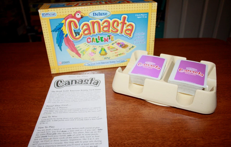 Bandeja de Cartas Giratoria Juego Canasta Caliente Oficial Deluxe - Movimientos Ganadores 2000 Foto 4 de 4