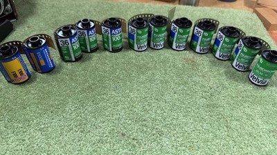 12 rolls expired frozen Astia Velvia 35mm film RAP RVP Fujifilm kodak slide E-6