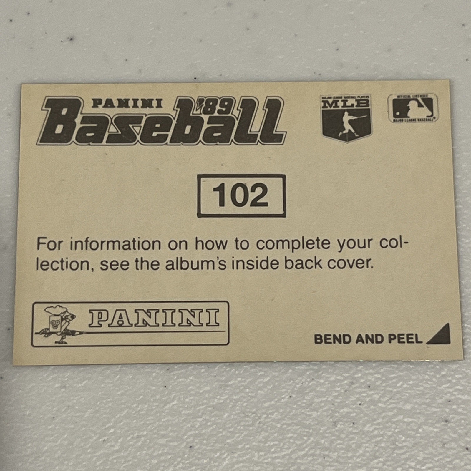 1989 Panini Album Stickers Sparkle Foil Los Angeles Dodgers Team Logo #102 view 2