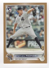 2022 Stephen Ridings Topps Baseball Gold Rookie RC /2022 Yankees #516