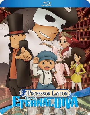 Professor Layton and the Eternal Diva (Blu-ray Disc, 2025) w/slipcover, NEW!