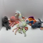 Lot Of 6 -TY Beanie Baby -Sea Ocean Creatures - Sea Animals 🐙🐠 Vintage