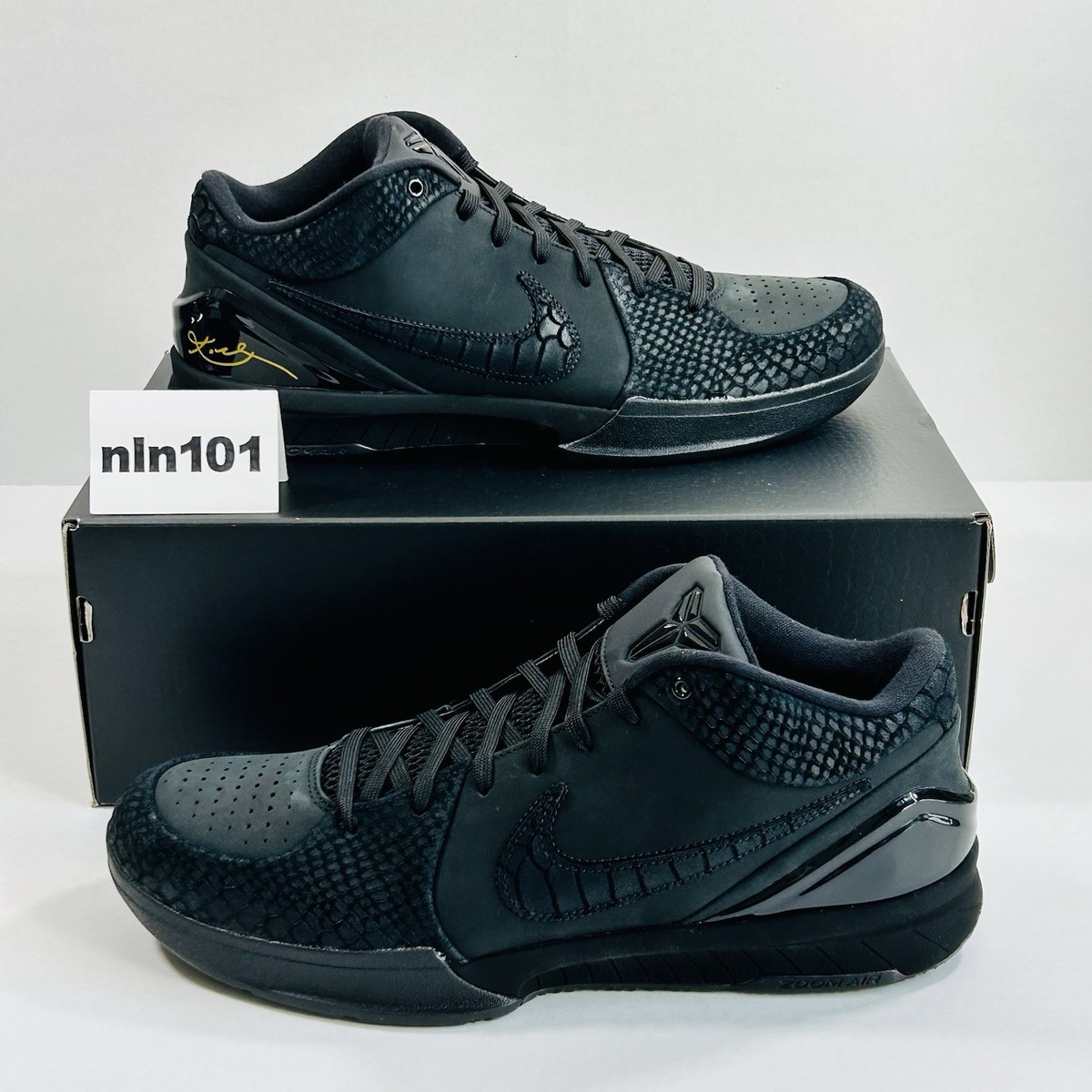New Nike Kobe 4 Protro Gift Of Mamba Black University Gold