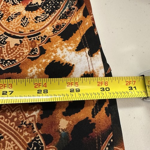 PREMISE Falda XL Cachemira Estampado Animal Línea A Acampanada Completa Pull-On Elástica Midi - Imagen 6 de 9