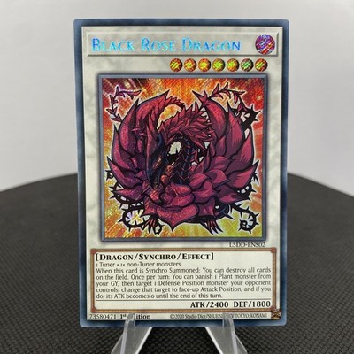 Yugioh Black Rose Dragon L5DD-ENS02 1. Edition Secret Rare Near Mint