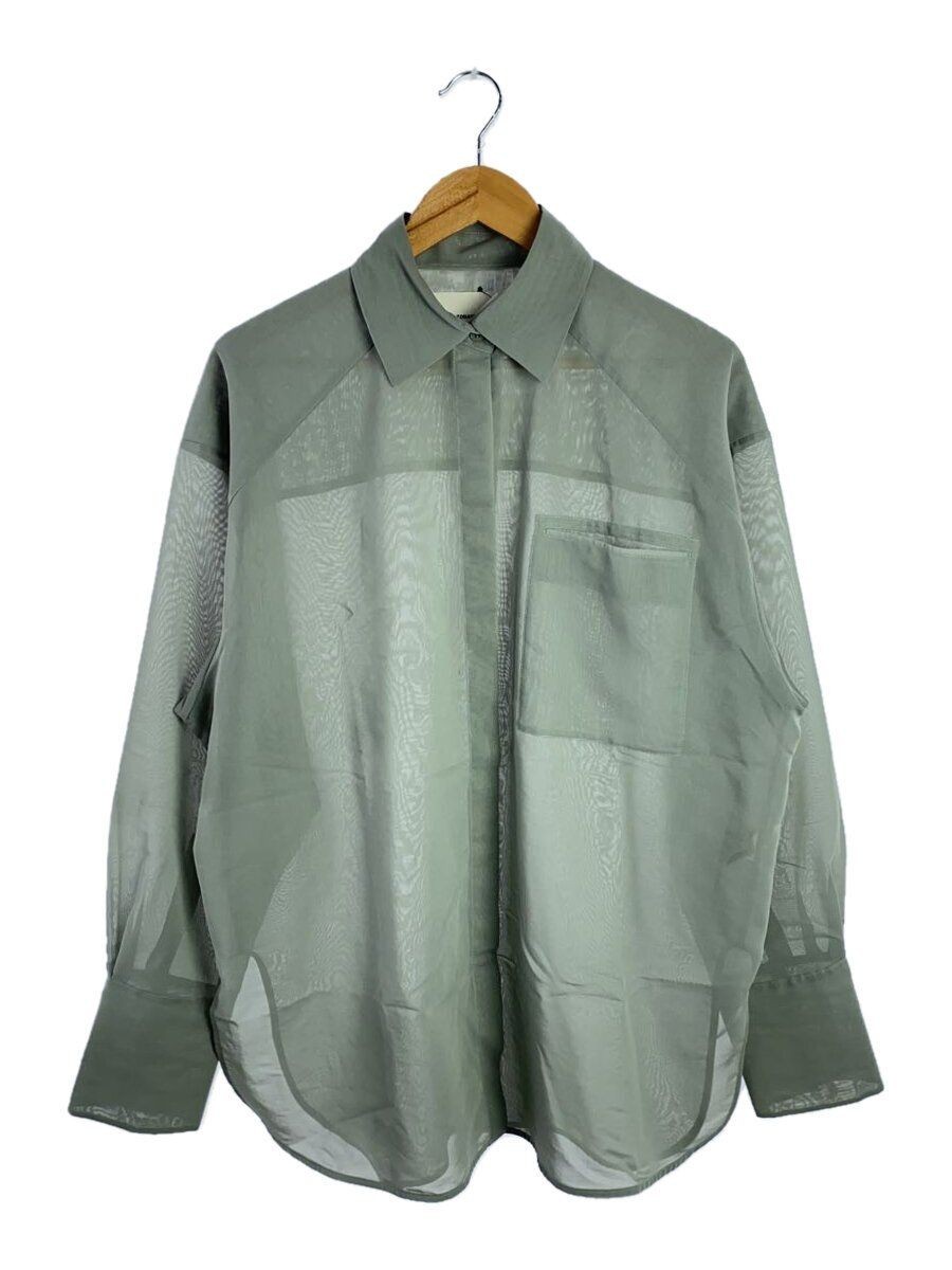 ALTRA Camicia Life's Other manica lunga OMAGGIO cotone verde tinta unita 12410410 usata