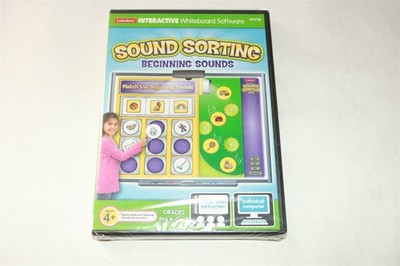 LAKESHORE INTERACTIVE WHITEBOARD SOFTWARE Sound Sorting Beginning PC CD-ROM NEW