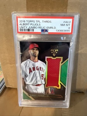 2016 Topps Triple Threads Unity Single Jumbo Relics Albert Pujols #UJR-ALP /18
