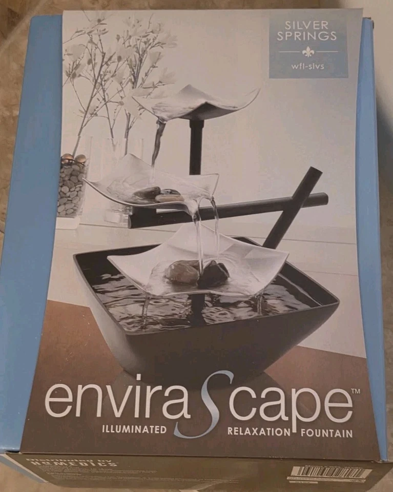 Fuente de agua interior eléctrica con cable Homedics Envirascape Silver Springs,... Foto 3 de 3