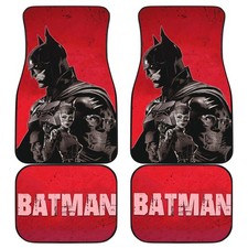 Batman Car Floor Mats Superhero Movie Gift For Fans Suv Sedan Truck Use