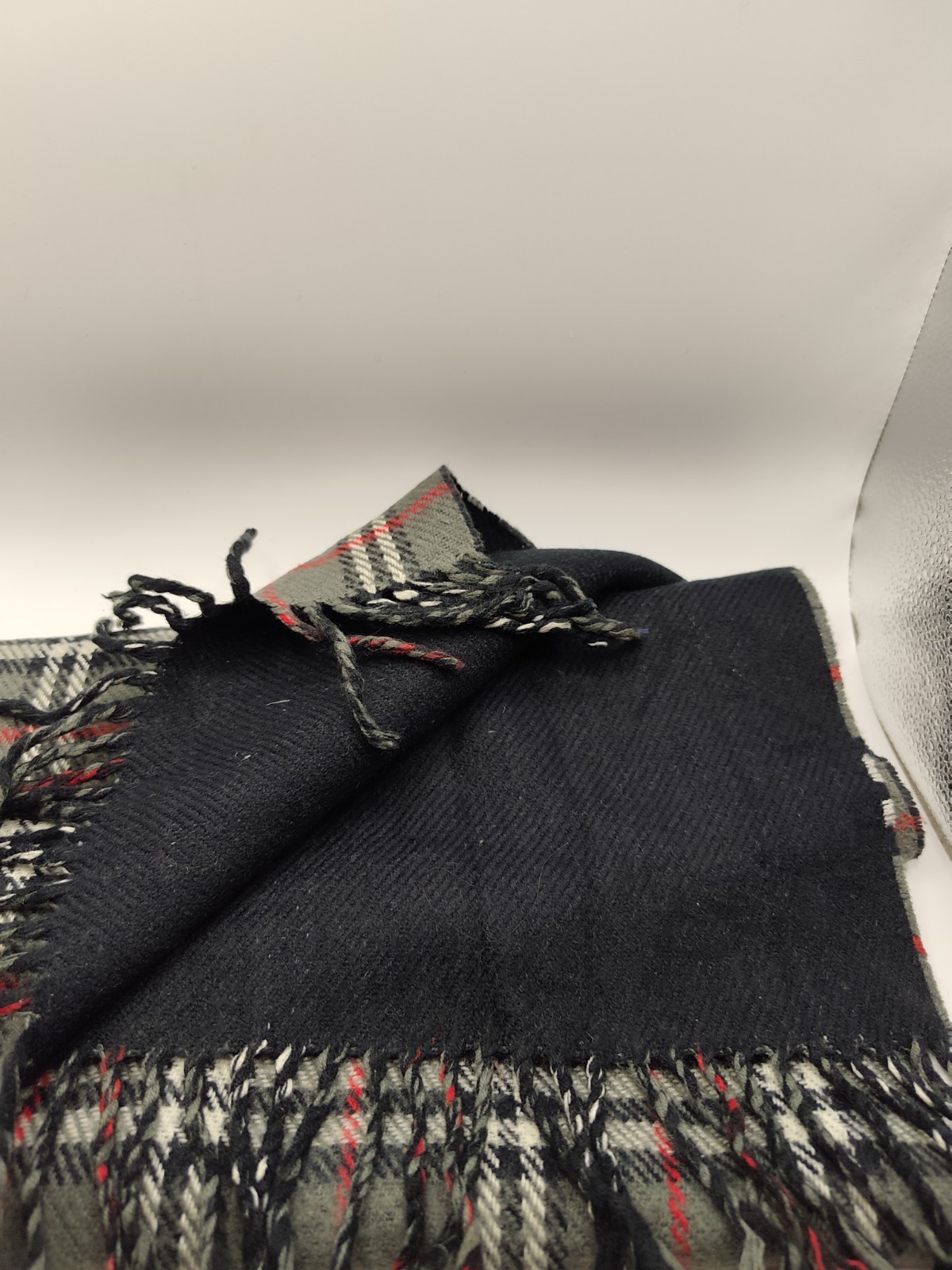 Burberry Y2K Vintage Reversible Scarf Grade C image 3