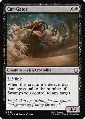 MTG Magic the Gathering Cat-Gator (91/462) Avatar The Last Airbender LP