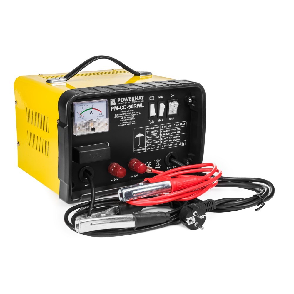 Booster Batterie Portable Powermat PM-CD-50RWL pour Démarrer Camion et Voiture